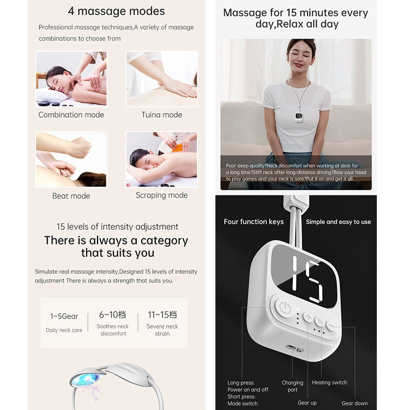 Prospera Hands-Free Heated EMS Neck Massager