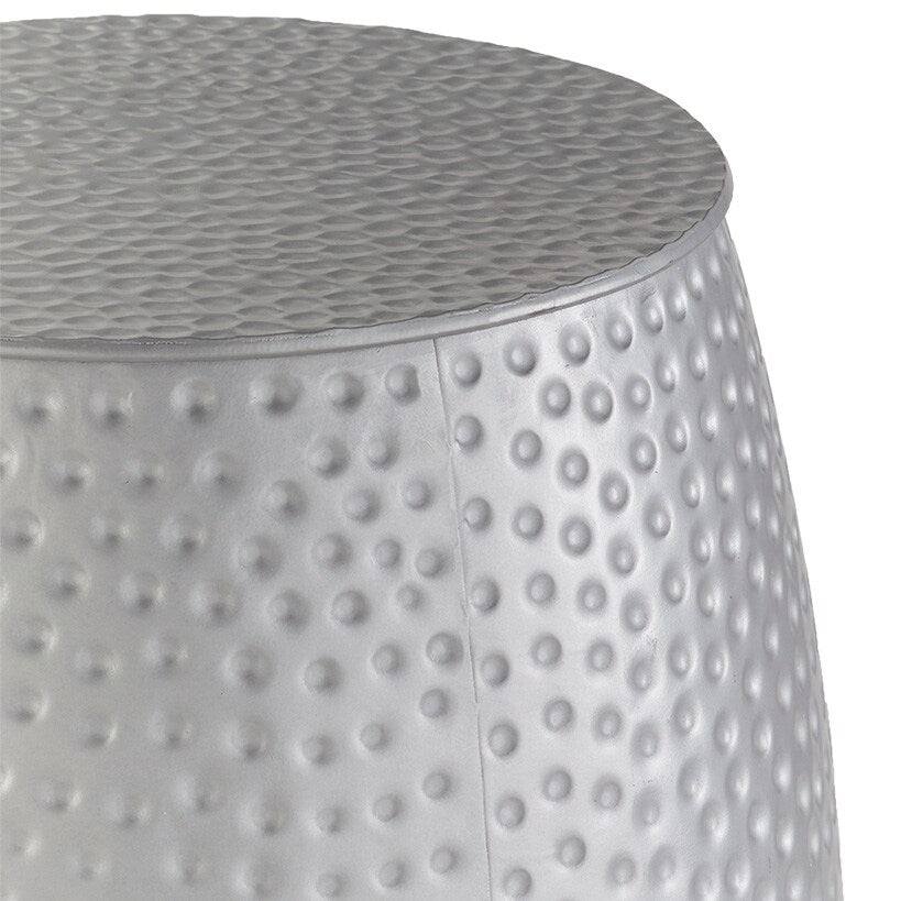Hammered Metal Accent Stools