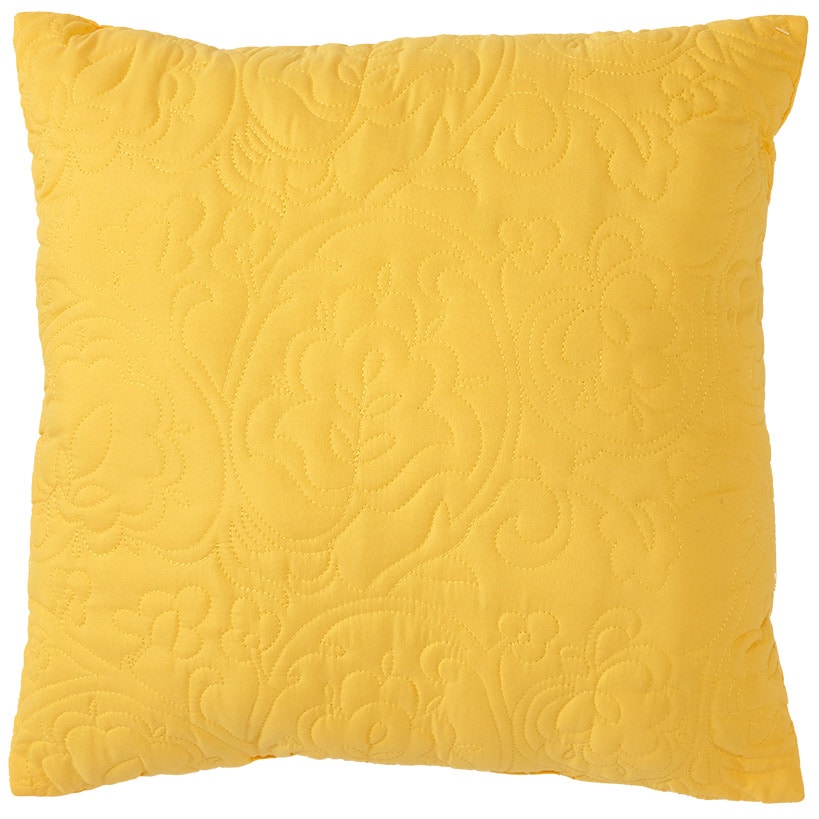 Quilted Paisley Sham Vibrant Yellow