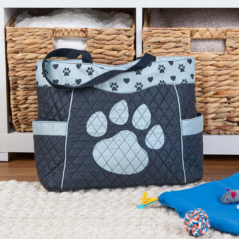 Quilted Tote Dog or Paw Print