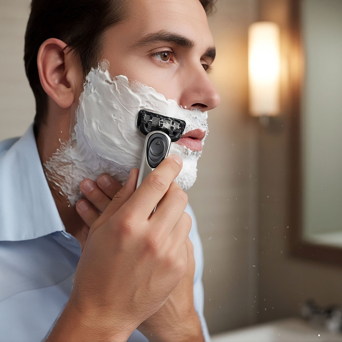 Men’s Complete Grooming Bundle – Premium Shaving Kit & Nose/Ear Hair Trimmer