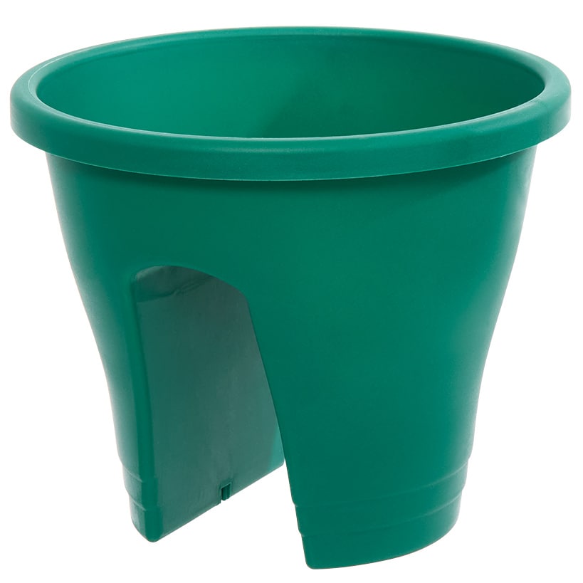 Rail Planter for Deck or Balcony Terracotta Gray or Green