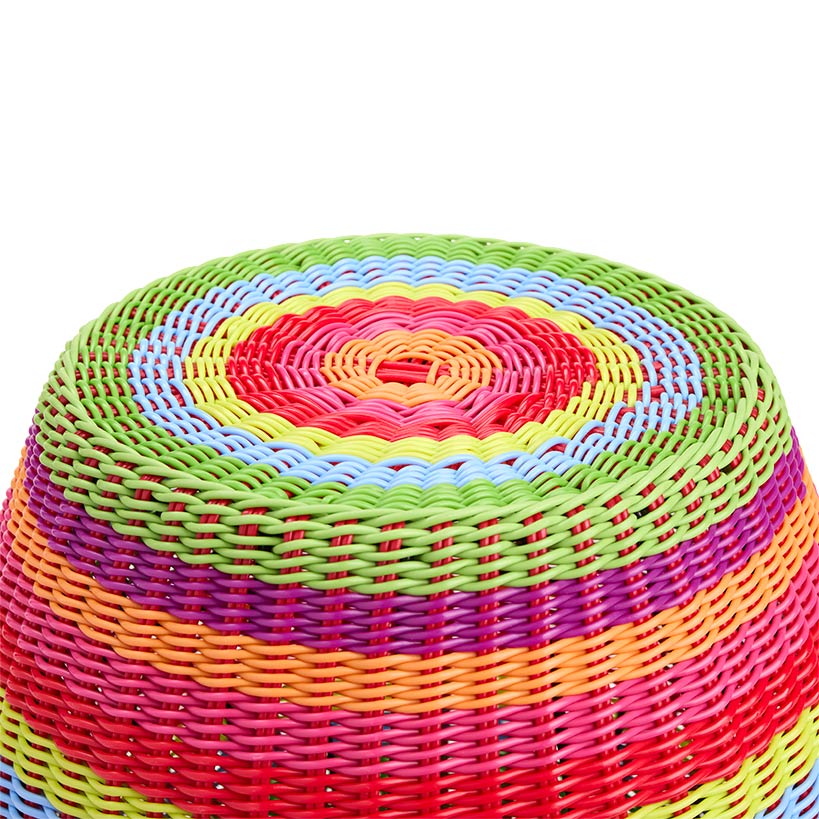 Vibrant Rattan End Table