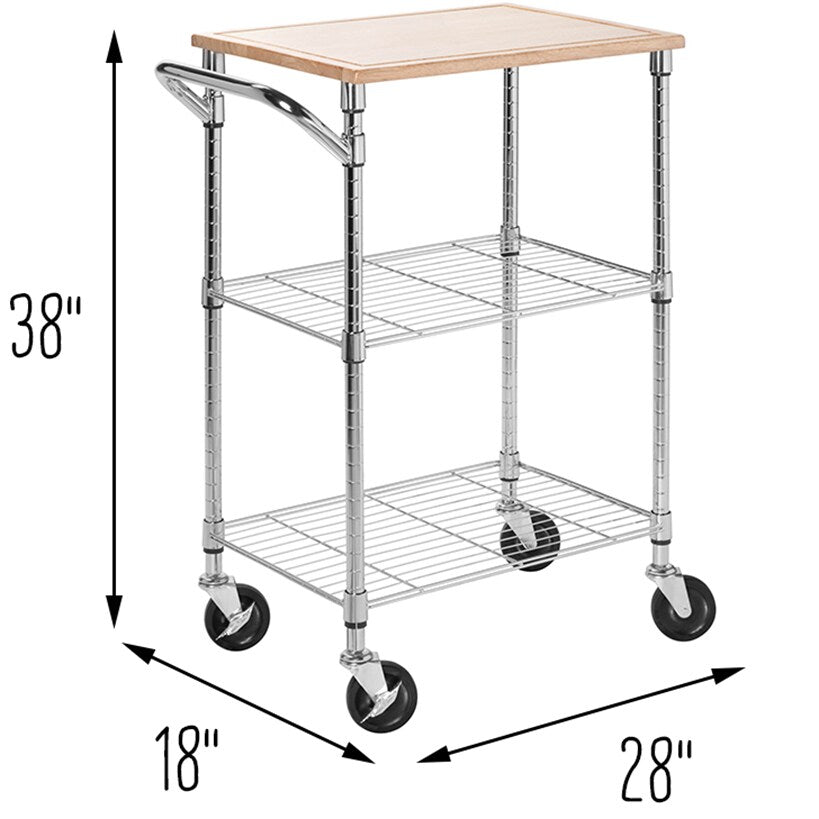 Kitchen Cart with Cutting Board