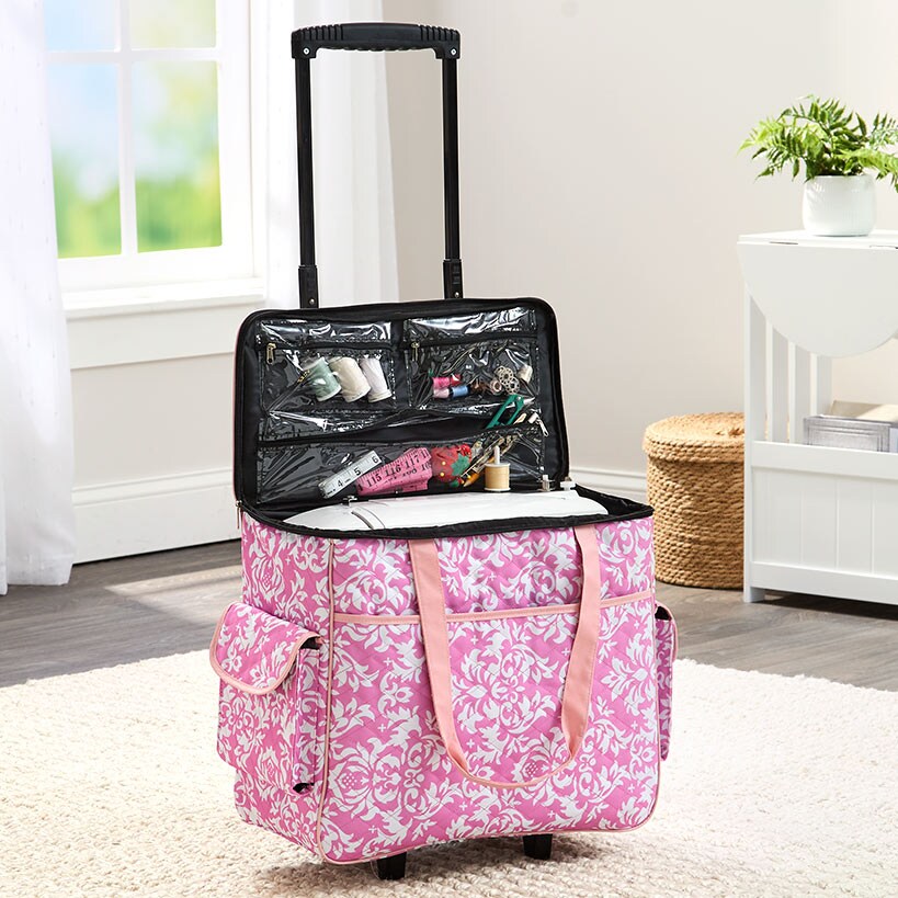 Rolling Sewing Machine Storage and Transport Tote