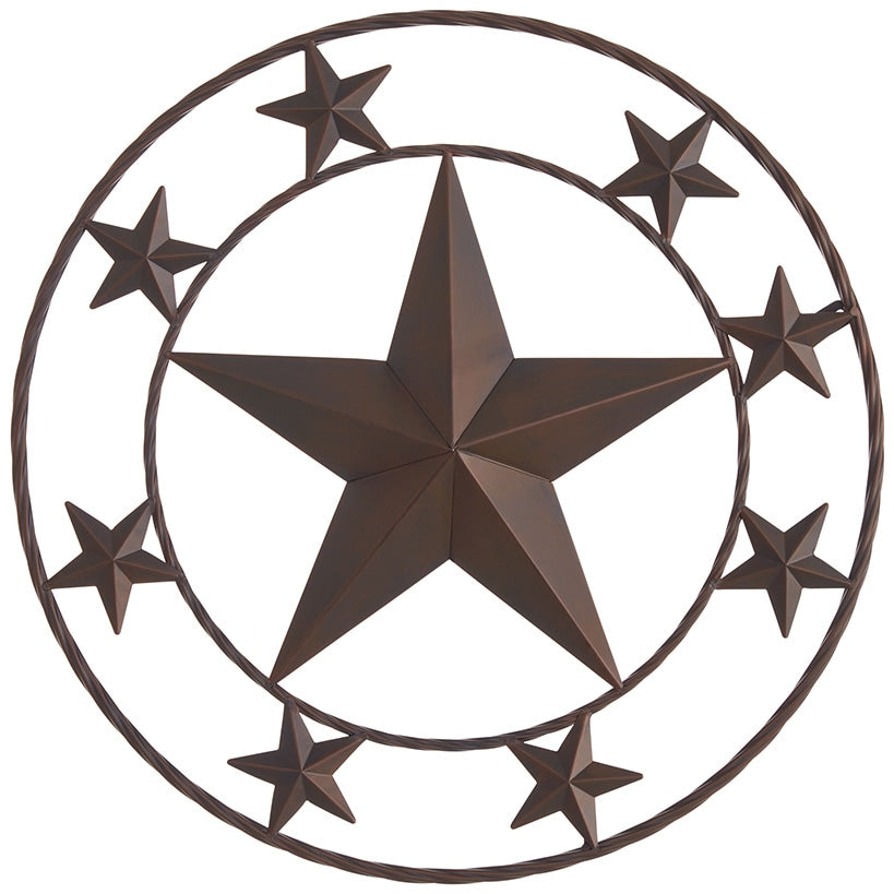 Outdoor Metal Rustic Star Wall Art