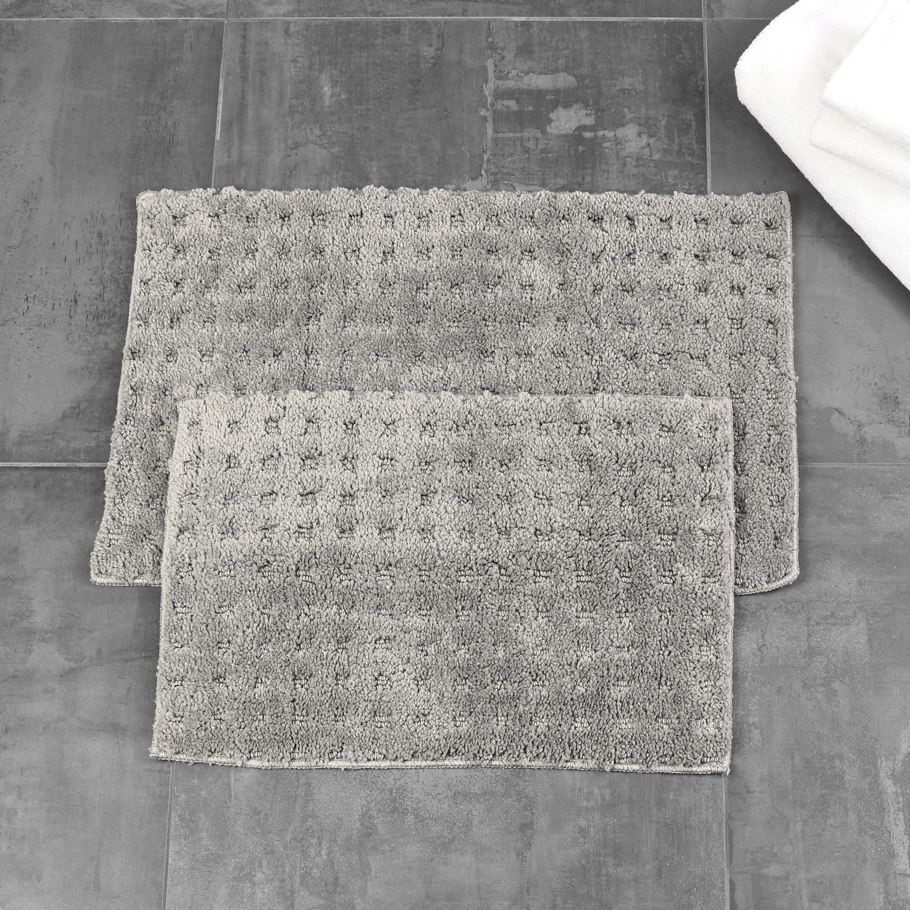 Homewear Soft Sensations Waffle Bath Set with Non-Skid Backing, 2-Pc.