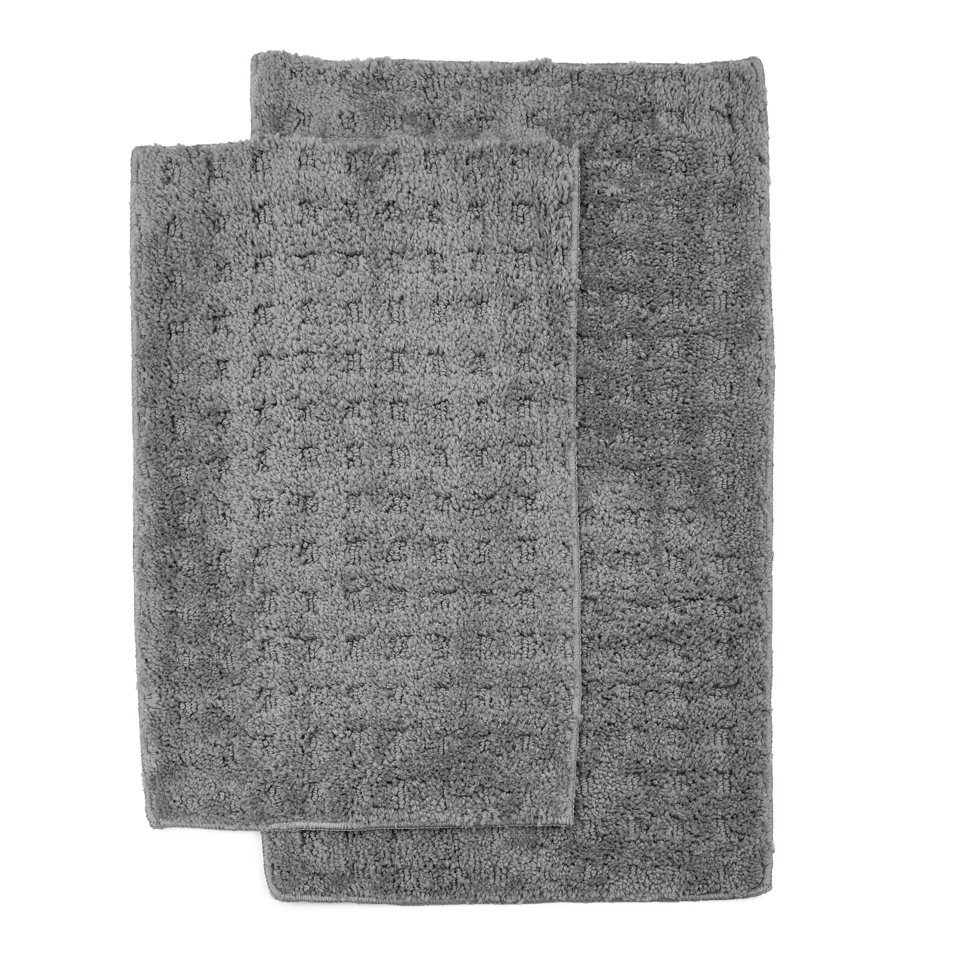 Homewear Soft Sensations Waffle Bath Set with Non-Skid Backing, 2-Pc.