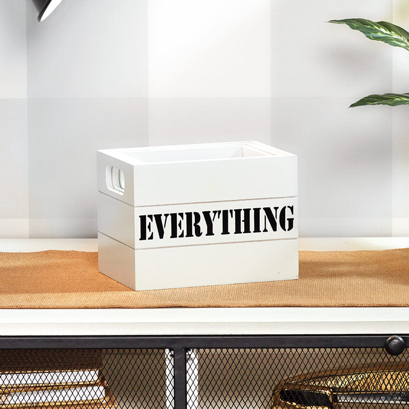 Set of 3 Desktop Organizer Crates