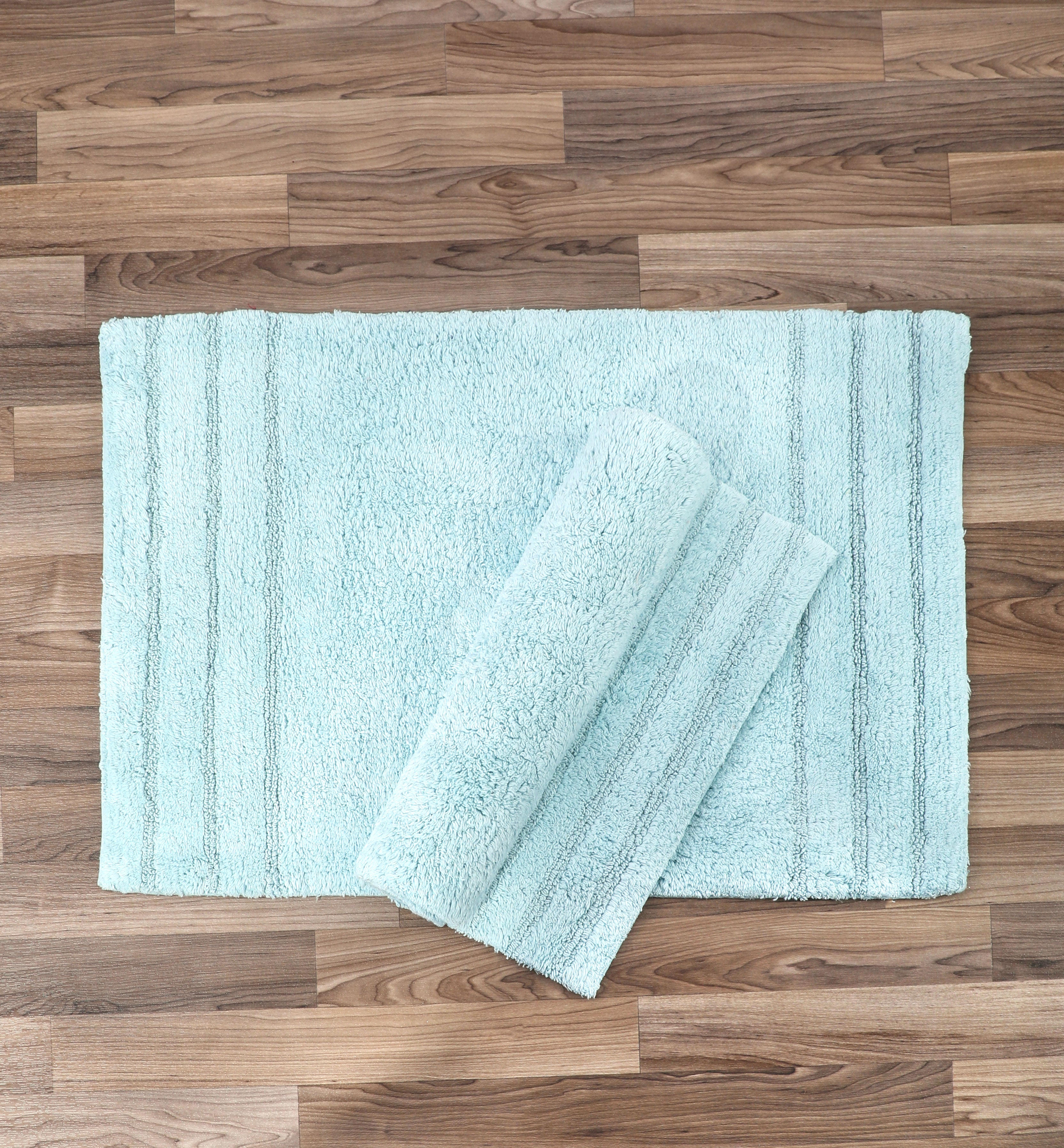 Homewear Sanibel End Border Cotton Bath Rug Set 2-Pc.