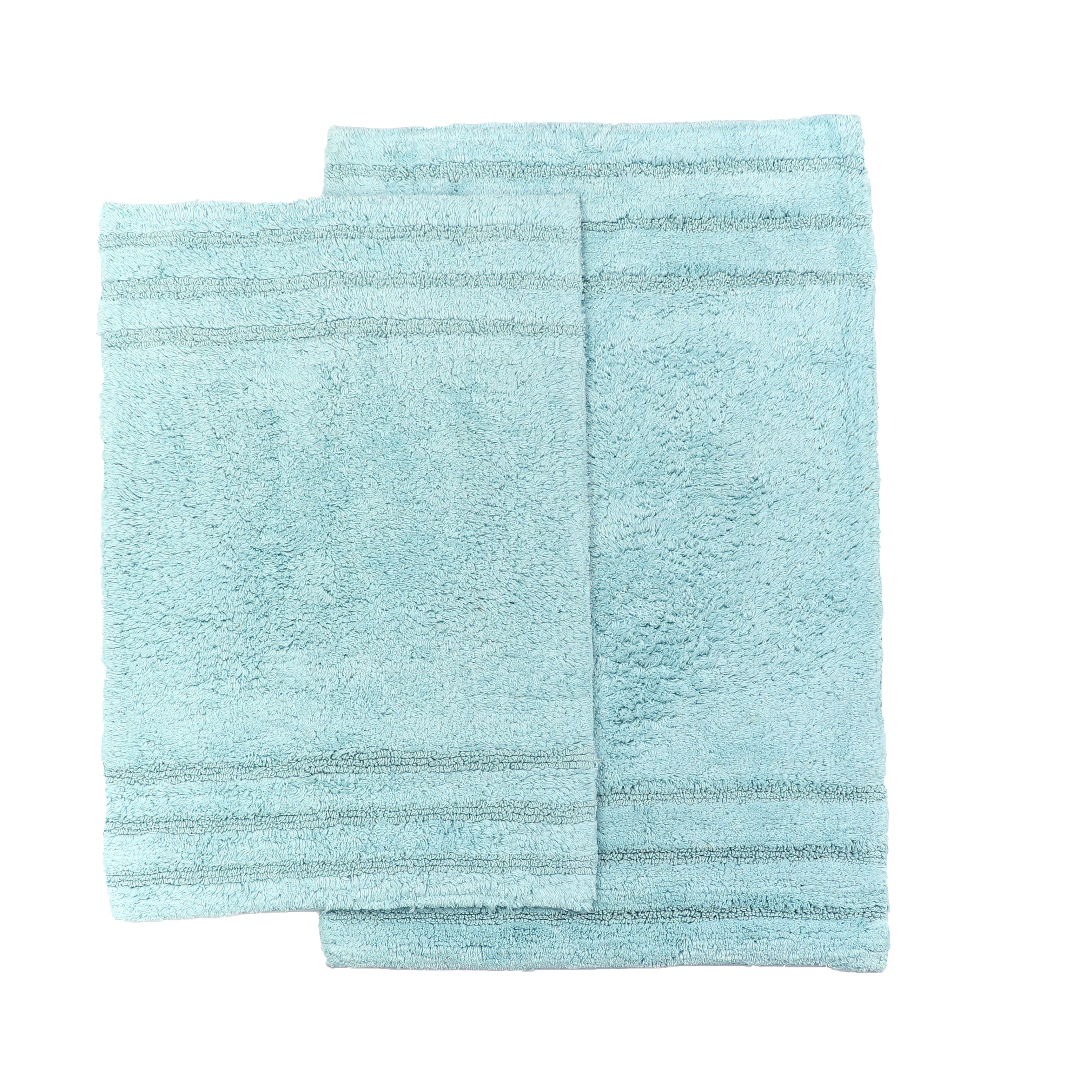 Homewear Sanibel End Border Cotton Bath Rug Set 2-Pc.