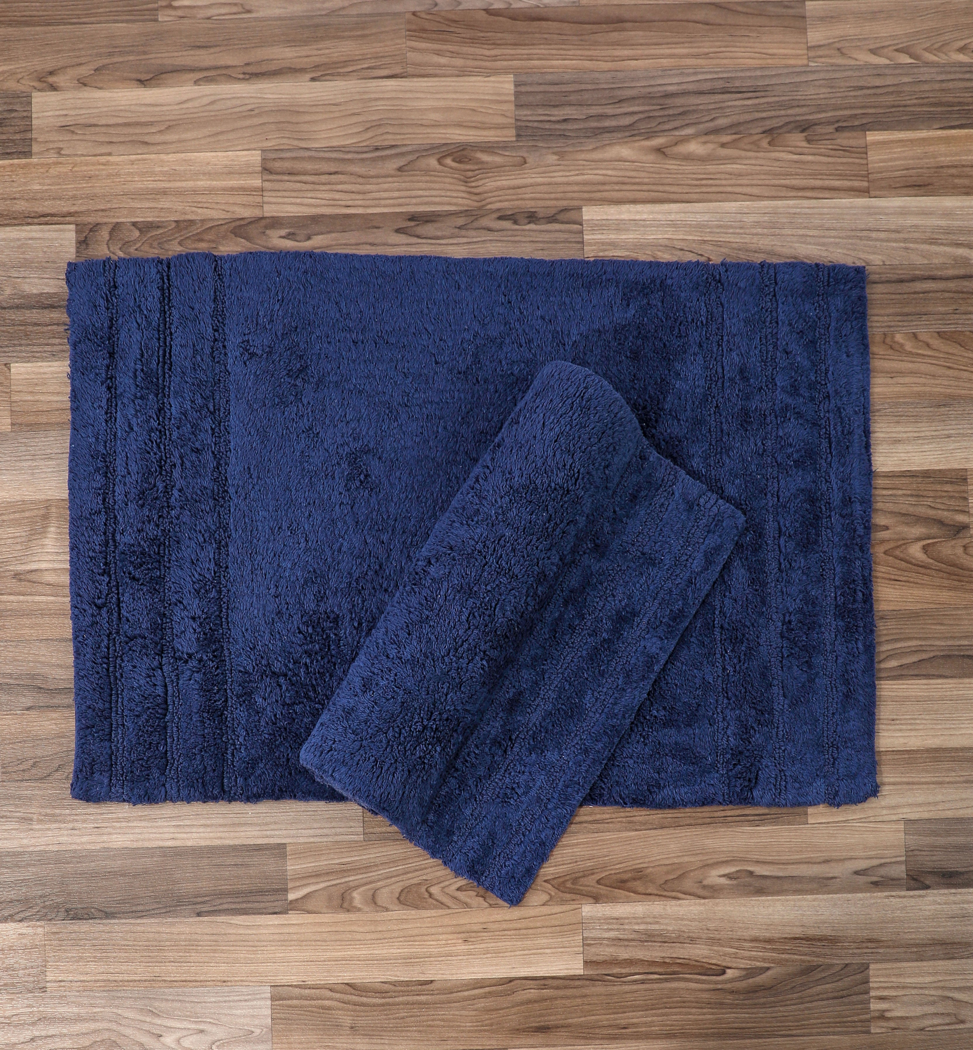Homewear Sanibel End Border Cotton Bath Rug Set 2-Pc.