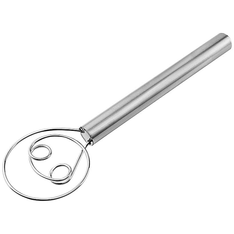 Stainless Steel Dough Whisk 12"