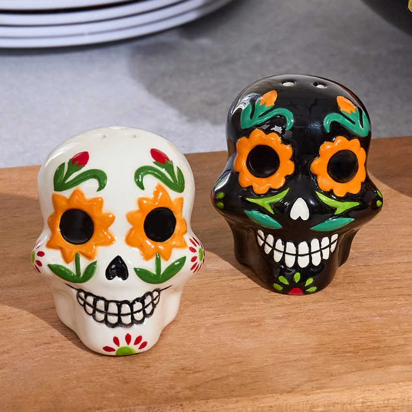 Day of the Dead Kitchen Decor - Spoon Rest or Salt and Pepper Shakers