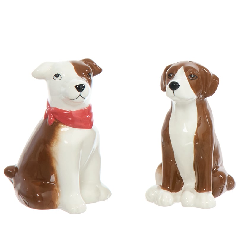 Tail-Wagging Dog Tabletop Collection - Cookie Jar or Salt and Pepper