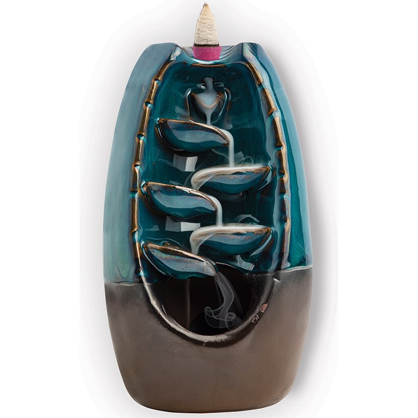 Ceramic Sankara Stone Waterfall Incense Burner or 100 Incense Cones