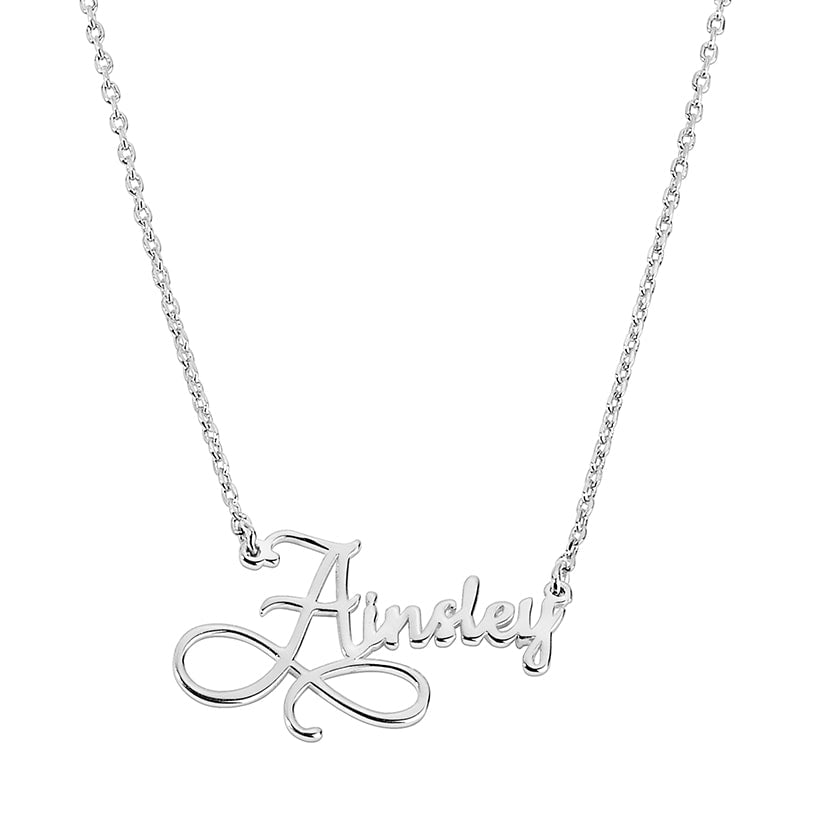 Personalized Script Infinity Name Necklace