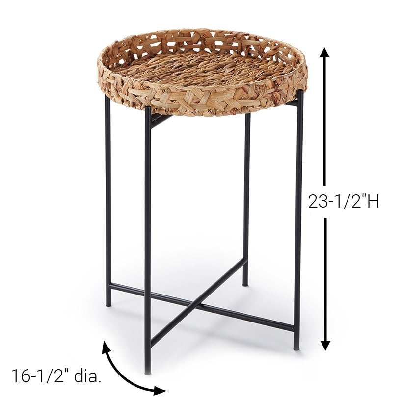 Seagrass Tray Side Table
