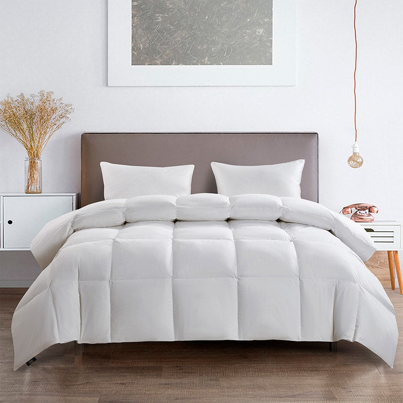 Serta All-Season 233-Thread Count Goose Feather and Down Fiber Comforter
