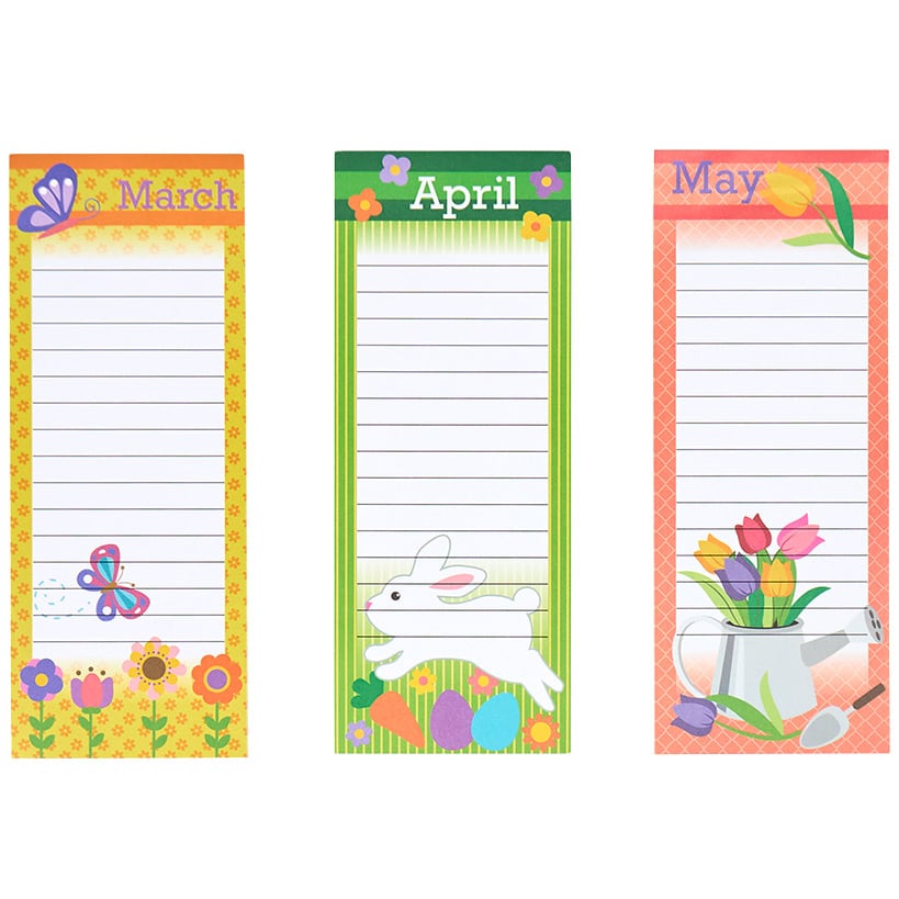 Calendar List Pads 12 Months 3.50"W x 11.50"L