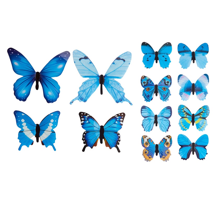 Set of 24 Glow-in-the-Dark Butterflies-Magical Wall Decorations