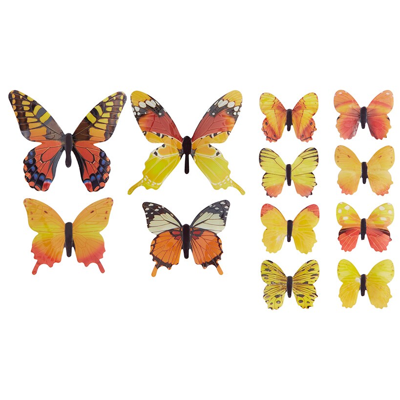Set of 24 Glow-in-the-Dark Butterflies-Magical Wall Decorations