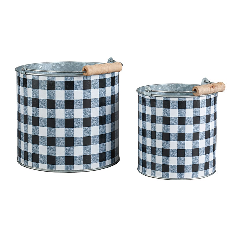 Sets of 2 Buffalo Check Planters