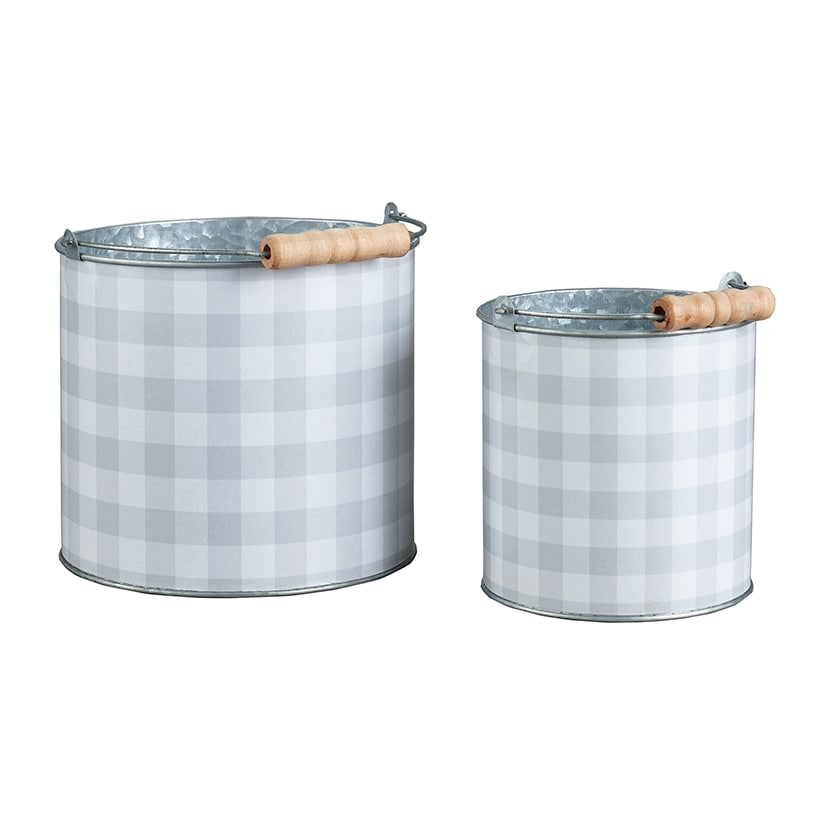 Sets of 2 Buffalo Check Planters