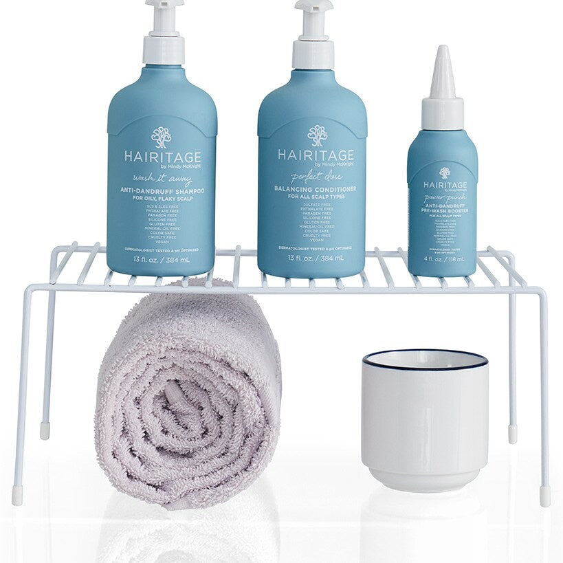 Set of 2 Cabinet Shelf Racks