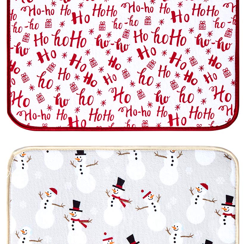 Set of 2 Festive Drying Mats