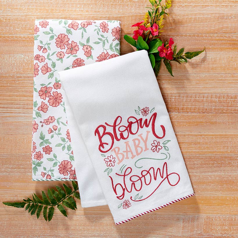 Spring Bloom Sets of 2 Kitchen Towels