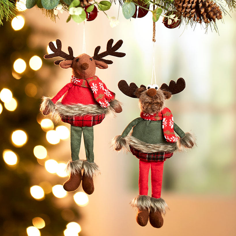 Ready for Winter Woodsy Figure or Set of 2 Ornaments