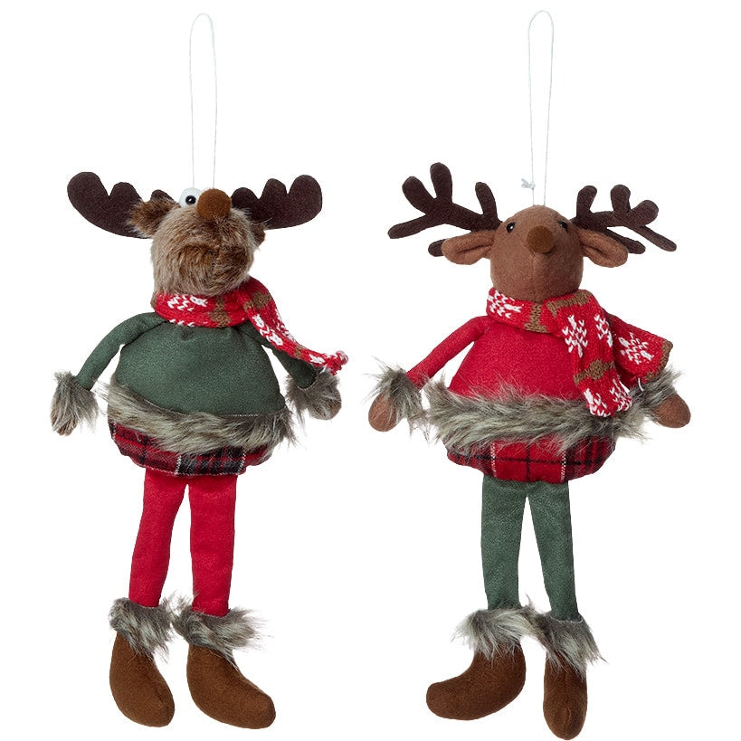 Ready for Winter Woodsy Figure or Set of 2 Ornaments