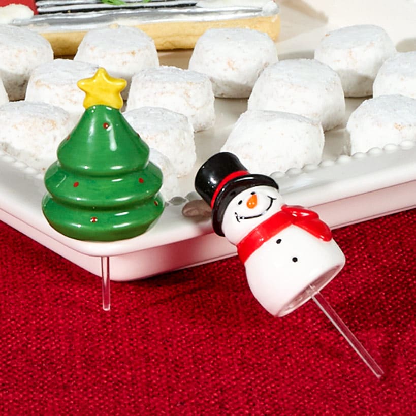 Serving Platter with Interchangeable Holiday Icons