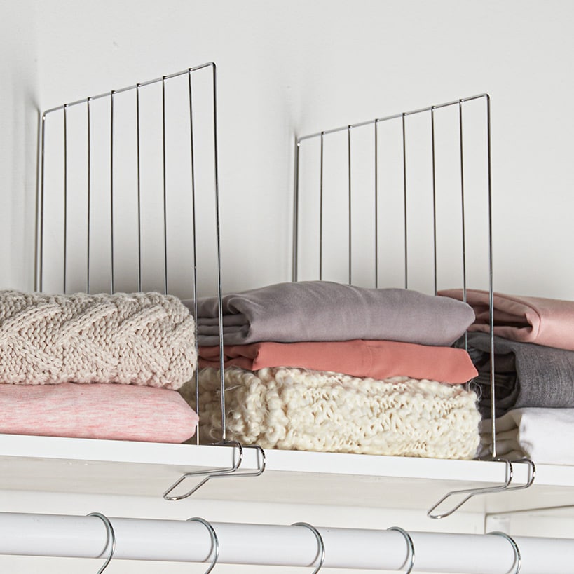 Set of 2 Shelf Dividers