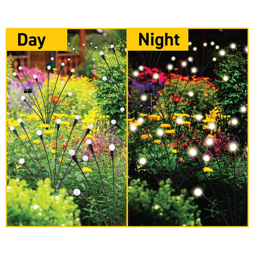 Sensor Brite® Solar Powered Adjustable Garden Firefly Lights-Set Of 2