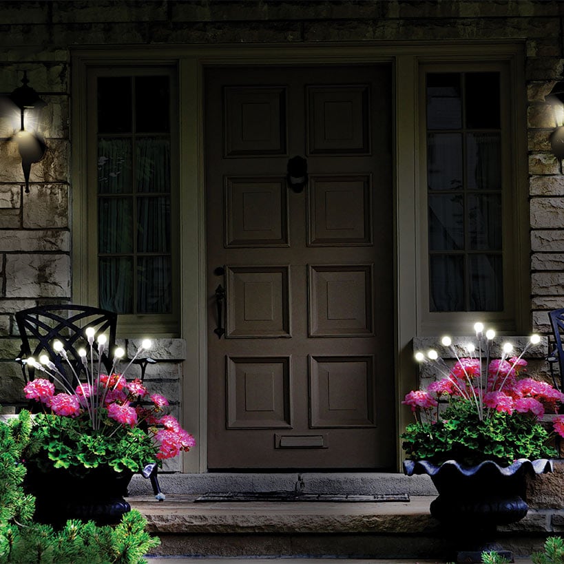 Sensor Brite® Solar Powered Adjustable Garden Firefly Lights-Set Of 2