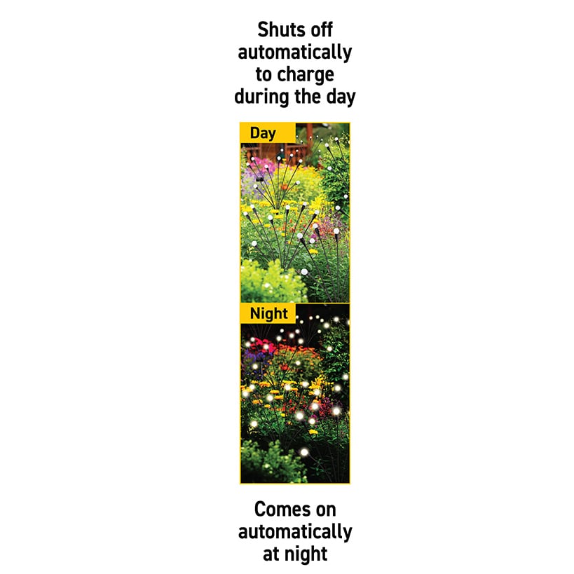 Sensor Brite® Solar Powered Adjustable Garden Firefly Lights-Set Of 2