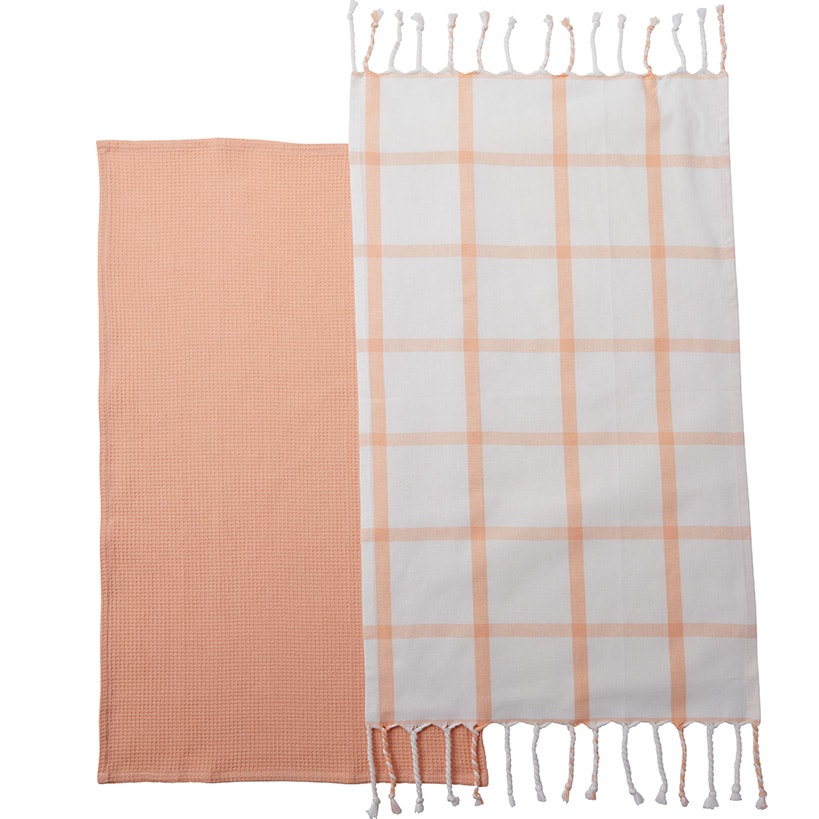 Sets of 2 Buffalo Grid Towels