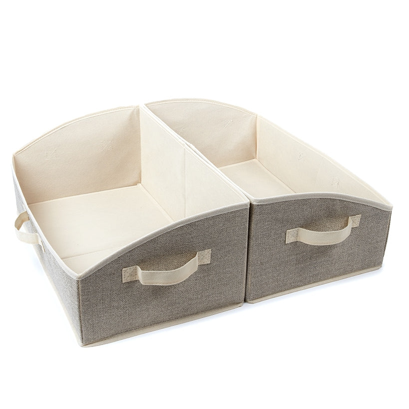 Trapezoid Storage Bins Set of 2