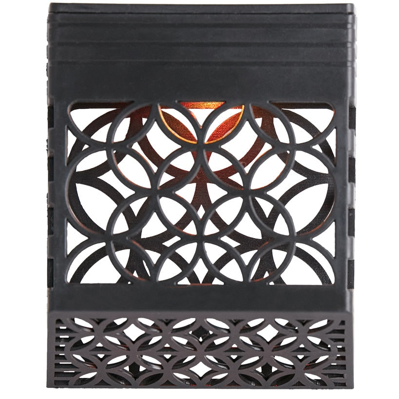 Wall-Mounted Solar Lights with Circle Scrolls-Set of 2