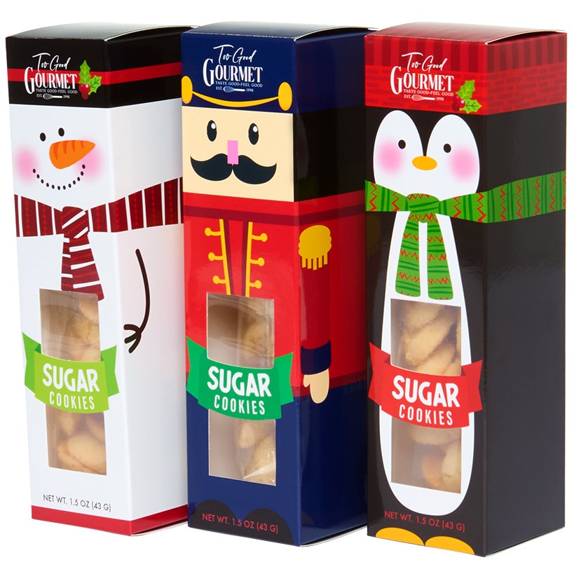 Christmas Artisan Cookie Stocking Stuffers - Set of 3