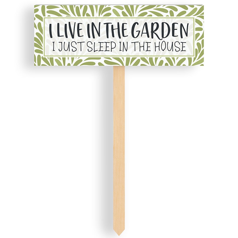 Set of 3 Fun Garden Signs with Sayings for Planters and Beds