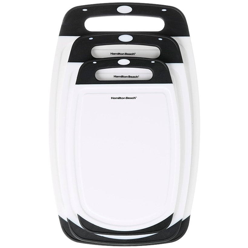 Hamilton Beach Plastic Cutting Boards - Set of 3