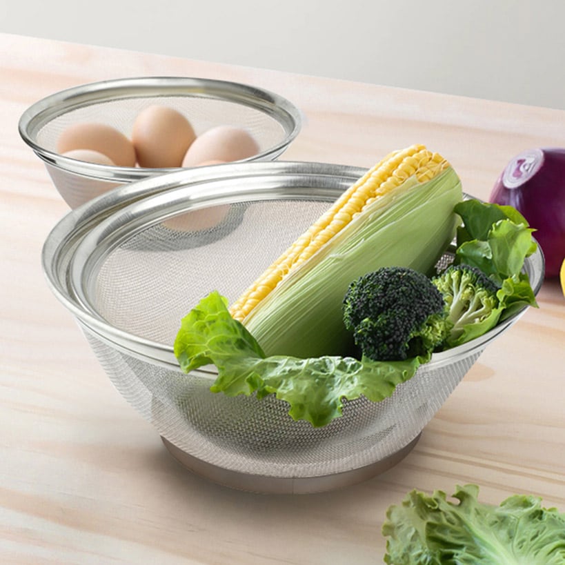 Set of 3 Mesh Colanders