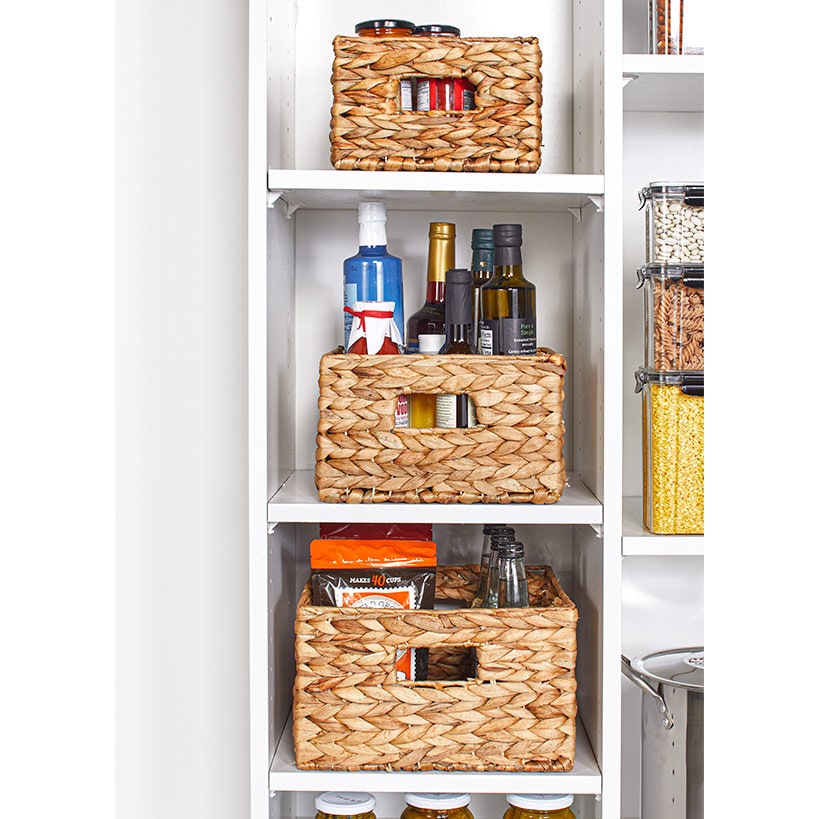 Set of 3 Water Hyacinth Nesting Baskets