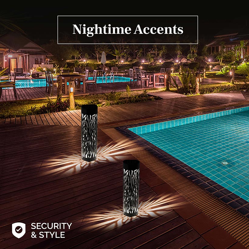 Bell+Howell® Solar Bollard Pathway Lights - Illuminate Your Outdoors