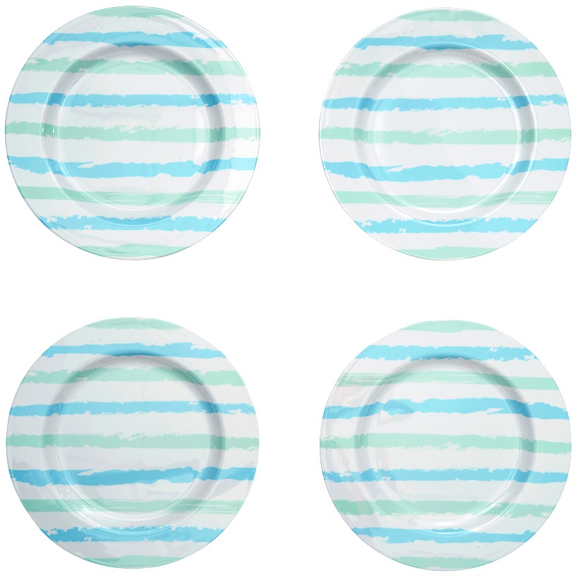 Coastal Melamine Dinnerware Set - Bowls or Plates