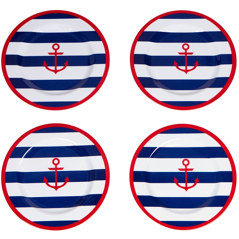 Lake Melamine Dinnerware Platter or Set of 4 Plates or Bowls