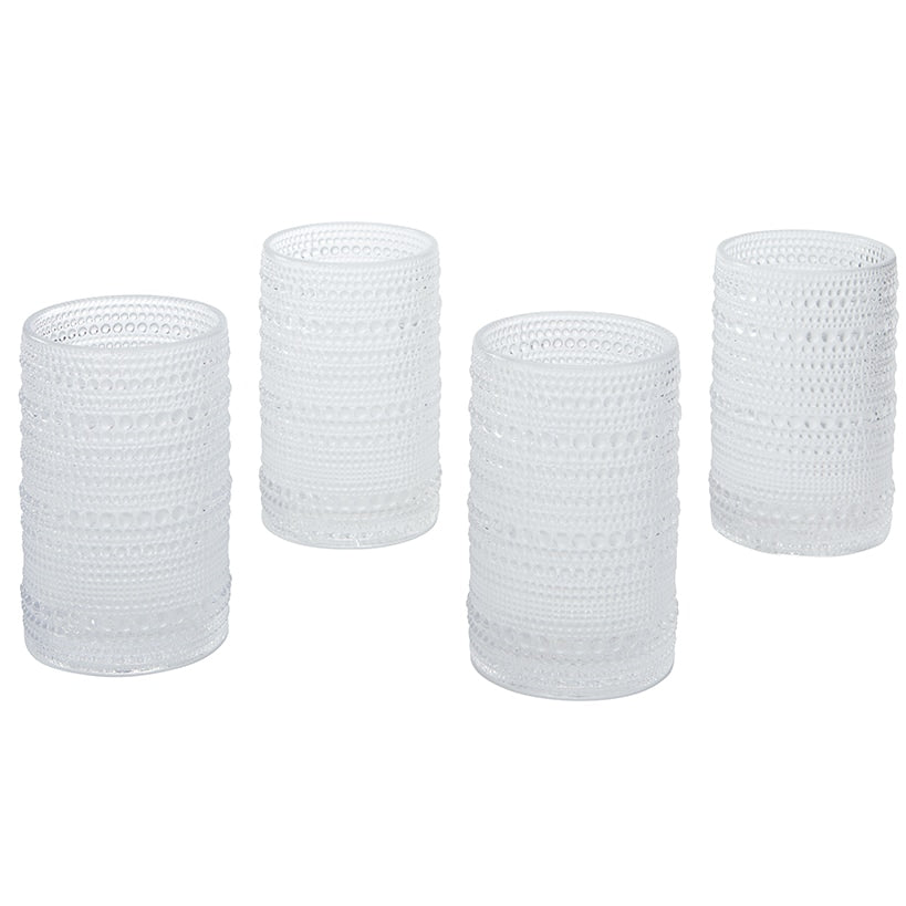 Hobnail Glass Drinkware Sets